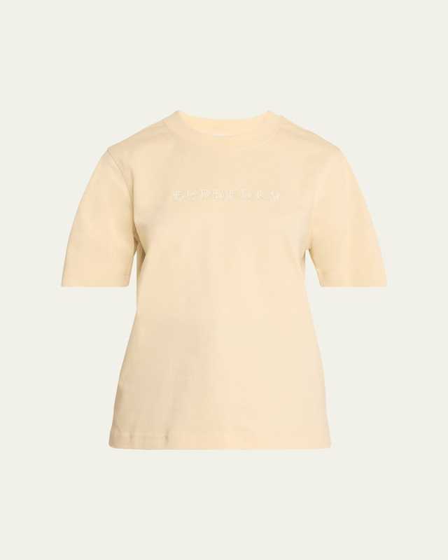 Intricate Logo Emboridered Femimine Fit T-Shirt